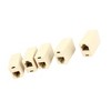 Unique Bargains Plastic RJ11 6P4C Telephone Cable Inline Connector Beige 5 Pcs - image 4 of 4