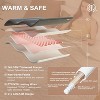 Soft flannel electric blanket with 6 heating levels and 4 hours auto shut-off, 4 hours time setting, ETL certified electric lap blanket - 4 of 4
