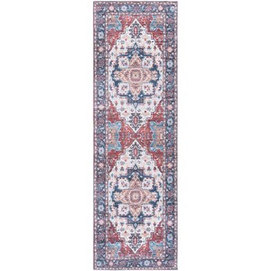 Martha Stewart Traditional MSRW113 Machine Washable Skid Resistant Power Loomed Indoor Rugs - 1 of 4