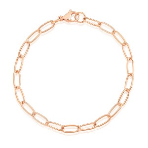 ELYA Women's Medium Round 5mm Paperclip Bracelet - 8.5" - 1 of 4