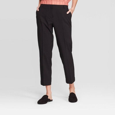 mid rise black pants