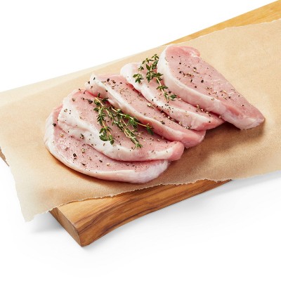 Boneless Thin Cut Pork Chop - price per lb - Good &#38; Gather&#8482;