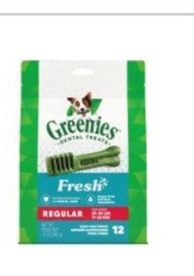 Greenies Large Adult Fresh Spearmint Flavor Dental Hard Chewy Dog