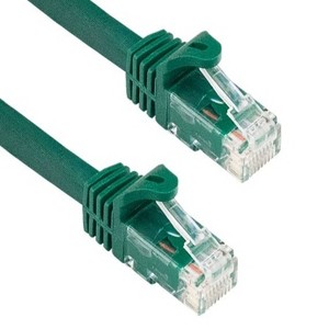 SANOXY Cables and Adapters; 1ft Cat6a 600 MHz UTP Snagless Ethernet Network Patch Cable, Green - 1 of 2