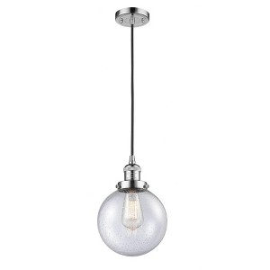Beacon - 1 Light Cord Hung Mini Pendant In Industrial Style-11.5 Inches Tall and 8 Inches Wide - 1 of 1