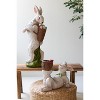 Large Resin Easter Bunny Statue – Basket and Eggs 29.5" Tall by Kalalou - 2 of 4