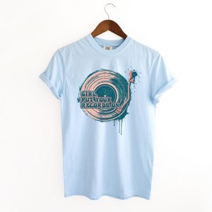 Simply Sage Market Women's Girl Put Your Records On Short Sleeve Garment Dyed Tee - 1 of 2