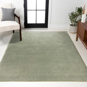 Haze Solid Low-Pile Indoor Area Rug - JONATHAN Y - 1 of 4