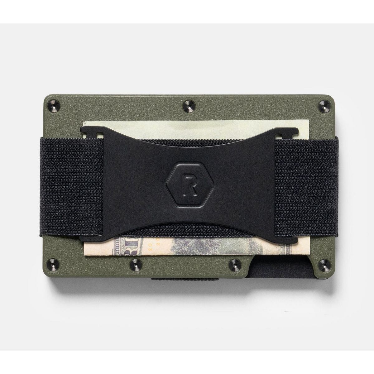 Ridge Wallet for Magsafe - Matte Olive - Cash Strap - thumbnail 8