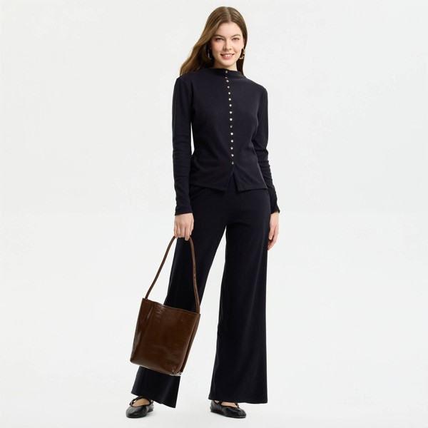 Pantalones de estar por casa de pierna recta para mujer - A New Day™ 3