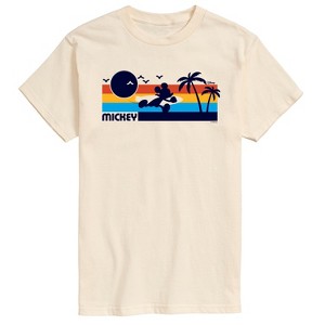 Men's - Disney - Mickey Sunset Pattern Short Sleeve Graphic T-Shirt - 1 of 4