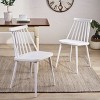Dolonm Farmhouse Spindle Back Dining Chairs, Set of 2-Polypropylene, Country-Style, Easy Assembly & Clean - 3 of 4