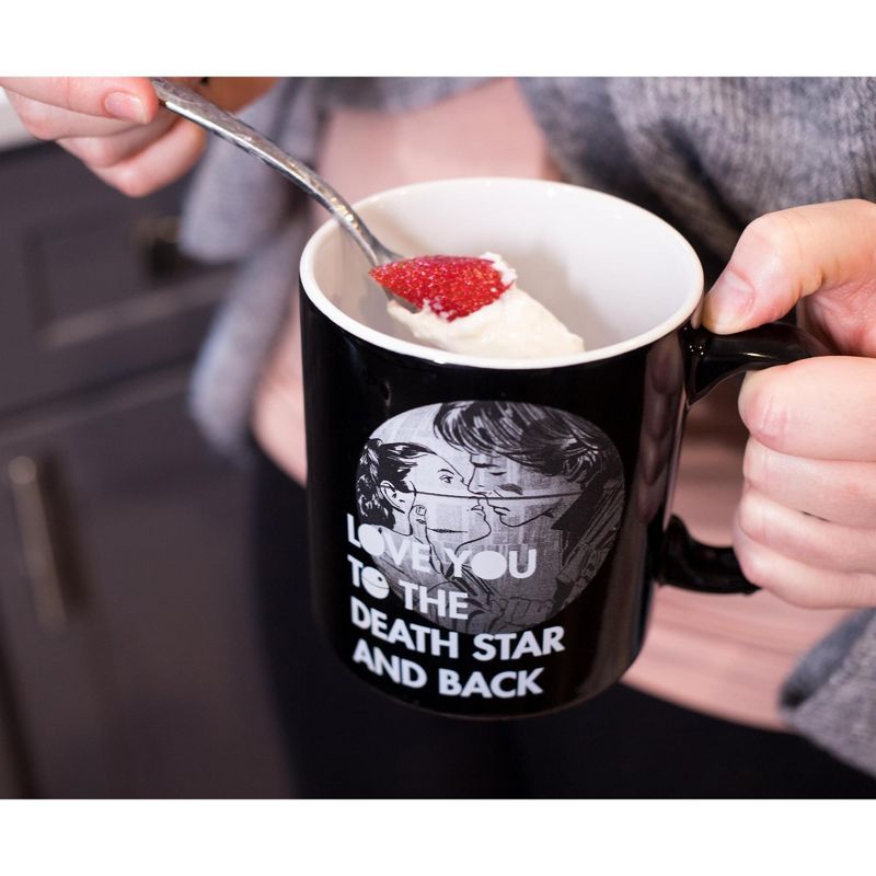 Silver Buffalo Star Wars "Love You To The Death Star And Back" Ceramic Mug | Holds 20 Ounces, 4 of 7