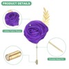 Unique Bargains Wedding Rose Men Suit Boutonnieres Lapel Pin 6 Pcs - 2 of 4