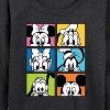 Women's - Disney - Mickey Minnie Goofy Pluto Donald and Daisy Lightweight French Terry Wide Neck Long Sleeve Shirt - 2 of 4