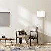Zenith Offset Brass Base Floor Lamp with Drum-shaped Linen Shade - 2 of 4