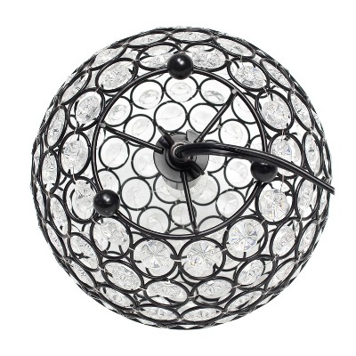 Bronze Crystal Ball Sequin Nightstand Lamp