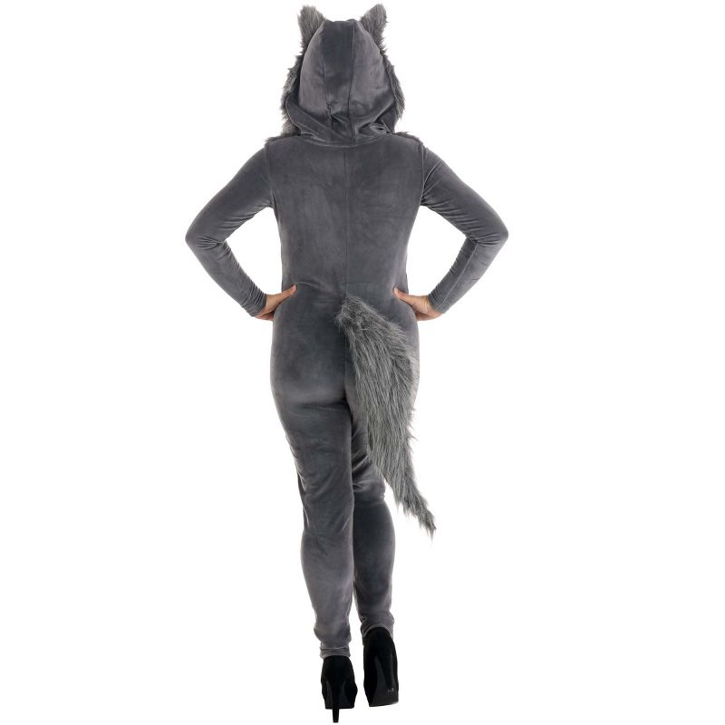 HalloweenCostumes.com Women's Grey Wolf Costume, 3 of 5