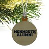 Monmouth University Official Hawks Alumn Mini Small Tiny Wood Christmas Tree Holiday Ornament - 3 of 4