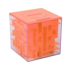Square Bead Maze Inverted Bead Maze Piggy Bank - Educational Bead Maze, Fine Motor Skills Toy, Hand-Eye Coordination Toy, Colorful Bead Maze - 1 of 4