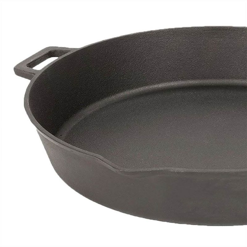 Bayou Classic 16 Inch Oven Safe Cast Iron Skillet Cooking Pot, 5 of 6