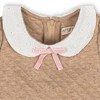 Girls' Short Sleeve Quilted Dress with Eyelet Collar, Kids - 2 of 3