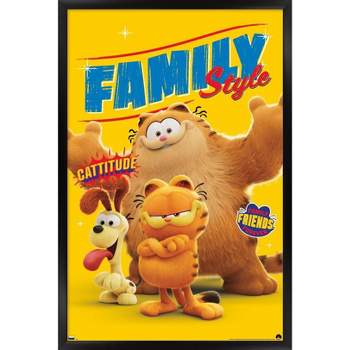 Trends International The Garfield Movie - Family Style Framed Wall Poster Prints