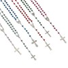 Juvale 12 Pack Rosary Beads, Catholic for Women Men, Assorted Crucifix Pendant Designs (6 Colors) - 4 of 4