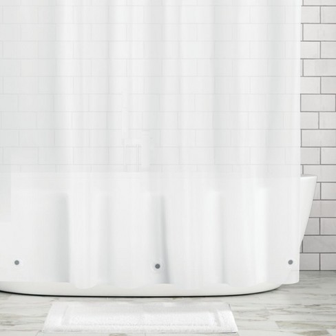 Mdesign Premium Waterproof Vinyl Shower, Clear Plastic Shower Curtain Liner Target