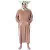 Star Wars The Mandalorian Baby Yoda Costume Adult Wearable Blanket Pullover Robe Brown - 2 of 4