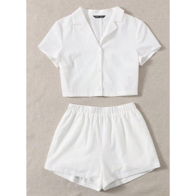 TIME HOLLOW Light Blue Floral Print Vacation Skirt