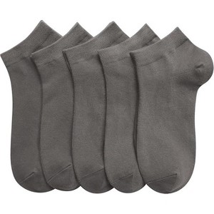 SERISIMPLE Women Viscose Bamboo Ankle Low Cut Thin Lightweight Pastel Color Soft Socks 5 Pairs - 1 of 4