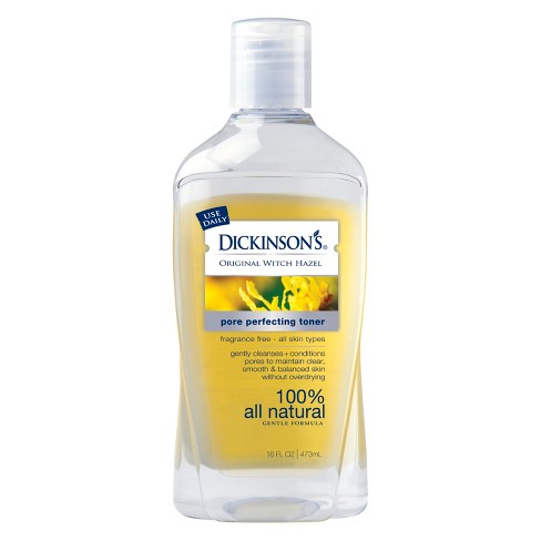 Dickinson's Original Witch Hazel Pore Perfecting 100% Natural Toner - 16 Fl  Oz : Target