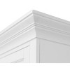 Modern Wood Credenza Desk with Hutch Fully Assembled White - Abby Collection - Martin Furniture - 4 of 4