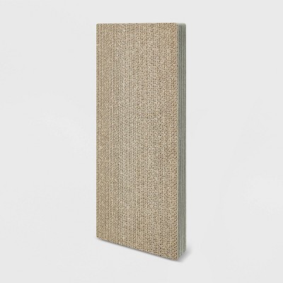Way Basics Eco Wall Cat Scratcher Pad with Easy Closure - Gray Wood Grain