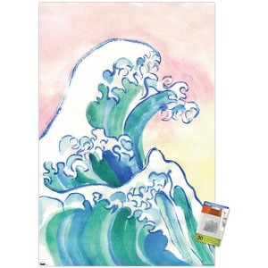 Trends International Watercolor Waves Unframed Wall Poster Prints - 1 of 4