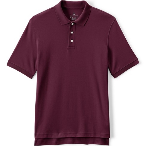 Lands' End School Uniform Men's Short Sleeve Interlock Polo Shirt