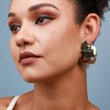 SOHI Women's California Gold Party Stud Earrings - 3 of 4