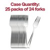 Smarty Had A Party Shiny Metallic Silver Plastic Forks (600 Forks) - 4 of 4