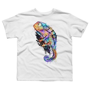Boy's Design By Humans chameleon By alnavasord T-Shirt - 1 of 3