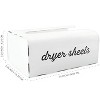 AuldHome Design Dryer Sheet Dispenser; Vertical Style Enamelware Laundry Fabric Softener Sheet Holder - 3 of 4