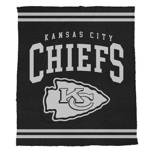 NFL Kansas City Chiefs Midnight Logo Cozy Knit Blanket - 1 of 1