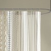PAGED Global Aztec Cotton Shower Curtain, 72x72" Cotton Printed Shower Curtain with Tufted Chenille Trim, Boho Shower Curtain for Bathroom - 2 of 4