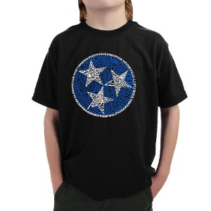 LA Pop Art Boy's Word Art T-shirt - Tennessee Tristar - 1 of 4