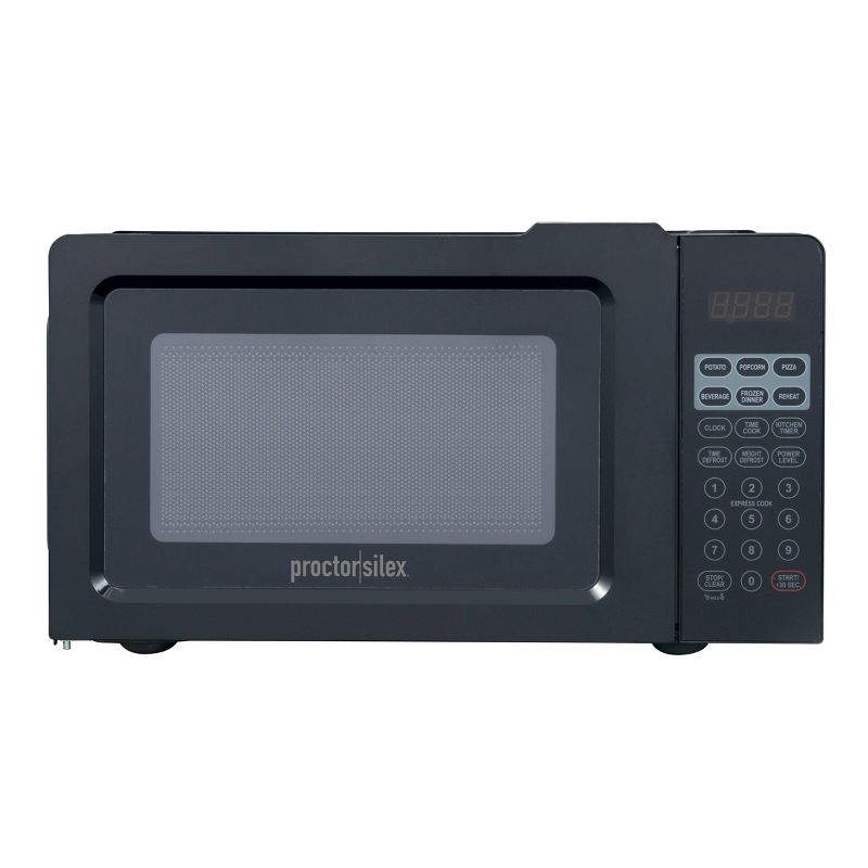 Proctor Silex 700W Countertop Microwave Black, 1 of 6