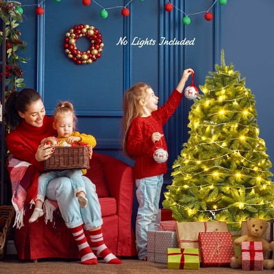 5ft Green PVC Artificial Fir Christmas Tree with Lights