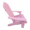 Whisen Adirondack Chair, Populus Hardwood, Sturdy & Comfortable, Easy Assembly for Patio/Garden - 3 of 4
