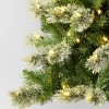 7.5' Pre-lit Slim Virginia Pine Artificial Christmas Tree with White LED Lights - Wondershop™ - 4 of 4