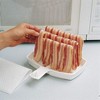 The Original Makin Bacon Microwave Bacon Dish - Makes Crispy Bacon in Minutes - Reduces Fat Content for a Healthier Meal - 4 of 4