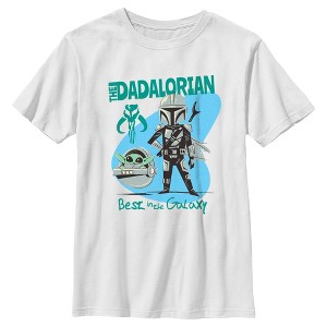 Boy's Star Wars: The Mandalorian Best in the Galaxy Dadalorian T-Shirt - 1 of 4